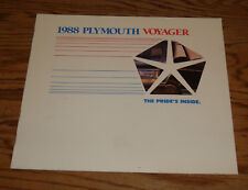 Original 1988 Plymouth Voyager Sales Brochure 88 Grand