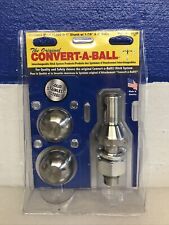 Convert A Ball Stainless Steel 1 Shank With 1-78 And 2 Hitch Ball Set 903b