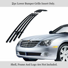For 2004-2008 Chrysler Crossfire Bumper Stainless Black Billet Grille Insert