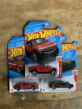 2023 Hot Wheels Target Red Edition Delorean Hummer Chevette Case N New Lot Of 3