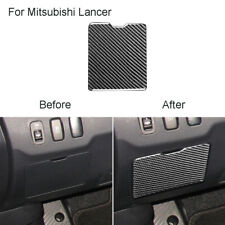 For Mitsubishi Lancer 2008-15 Carbon Fiber Co-pilot Storage Box Panel Cover Trim