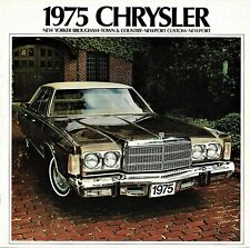 1975 Chrysler New Yorker Newport Town Country Wagon Sales Brochure