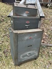 Vintage Stacking Craftsman Tool Boxes Set Of 3 Chest Cabinet Box Oval Logo 1950s