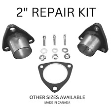 2 Id Quick Fix Exhaust Honda Style Triangle Flange Repair Pipe Kit Gasket
