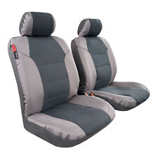 For Honda Element Front Car Seat Covers Gray Waterproof Canvas Jacquard