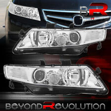 For 2004-2008 Acura Tsx Cl7 Cl9 Chrome Clear Factory Style Projector Headlights