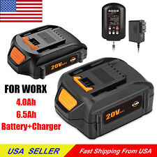 6.5ah For Worx 20v Max Extend Lithium Battery Wa3520 Wa3525 Wa3575 Or Charger