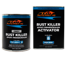 Rust Killer Epoxy Primer Sealer Dtm Gallon Kit Gray Black Or White