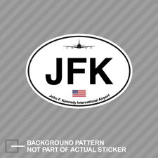 John F Kennedy Airport Euro Oval Sticker Decal Vinyl Jfk New York