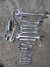 Lot Of 28 Craftman Sockets And Wrenches Made In Usa Extensions