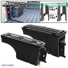 Fit For 17-20 Ford F250 F350 Super Duty Rear Truck Bed Storage Box Toolbox Pair