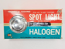 Auto Spotlight Vintage Chrome Halogen Quartz Iodine 12 Volt 12 Foot Stretch Cord