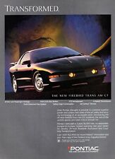 1994 Pontiac Firebird Trans Am Gt Original Color Print Ad