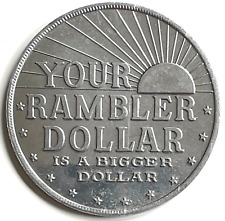 New Vintage Rambler Dollar American Motors Rambler Coin Large Advertising Token