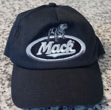Vintage Mack Trucks K Products Black Silver Snapback Trucker Hat Cap Made In Usa