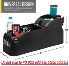 Universal Car Center Console Storage Organizer With Cup Holder For Carsvanssuv