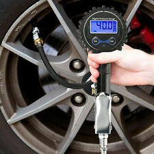 Digital Tire 250 Psi Inflator With Pressure Gauge Air Chuck For Truckcarbike