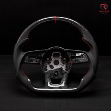 Real Carbon Fiber Flat Customized Sport Steering Wheel 2017-22 Rs A S 3 4 5