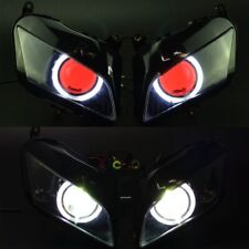 Red Devil White Angel Eye Projector Assembly Headlight For Honda Cbr600rr 07-12