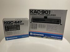 Kenwood Vintage 1980s Car Stereo Kac-901 Amp And Kgc-447 Eq