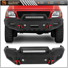 Textured Steel For Ford Ranger 1998-2011 Front Step Bumper Guard W Led Lights