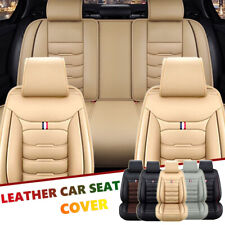 For Honda Accord Civic Cr-v Hr-v Leather Car Seat Covers 5-seat Full Set Cushion