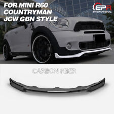 Carbon Fiber Gbn Style Front Bumper Lip Splitter Kit For Mini Countryman R60 Jcw