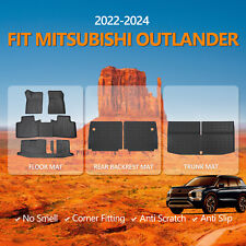 Cargo Liner Rear Trunk Liner Mats For 2022 2023 2024 Mitsubishi Outlander 7-seat