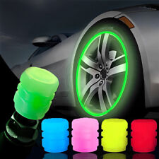 4 Fluorescent Car Tire Valve Caps Luminous Tire Valve Stem Caps Fits All