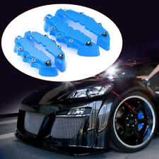 4x Blue Universal Disc Brake Caliper Covers Front Rear For Car Accessories Kits