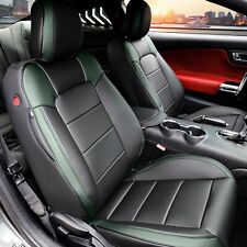 Red Rain Black And Green Mustang Seat Covers Customized 10pcs Car Seat Covers