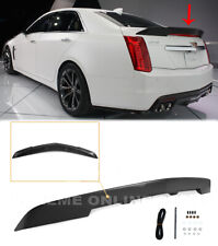 Abs Plastic Rear Trunk Spoiler For 14-19 Cadillac Cts-v Carbon Package Style