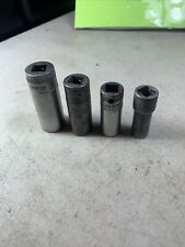 Snap On Tools - Lot Of 4 Vintage Sockets38 Drive12pt3812916 58