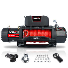 X-bull Electric Winch 10000lb Synthetic Rope Winch 12v Towing Jeep Truck