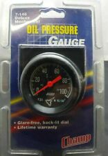 Nos 2 Mechanical Black Oil Pressure Gauge 0-100 Psi Wbezel 7-146 -half-sweep