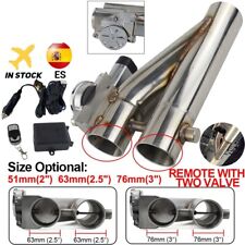 Electric Exhaust Cut Out Double Valve Durable Steel Pipe Muffler Remote Control