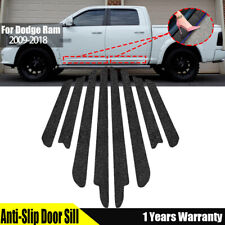 For Dodge Ram 2009-2018 Crew Cab 8pc Door Sill Step Protector Threshold Pad