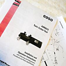 Ammco 6950 Twin Disc Cutter Installation Operation Parts Manual Data Sheet