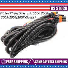 Fog Light Wiring Harness Kit For Chevy Silverado 03-06 07 Classic 1500 2500
