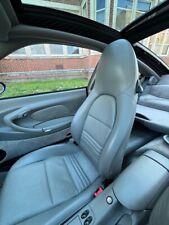 99-05 Porsche Boxster 911 996 Front Seats Left Right Pair Gray Leather Electric