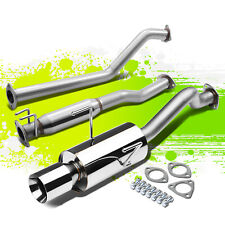 4rolled Tip Muffler Performance Catback Exhaust Kit For Rsx Dc5 Type-s K20a2