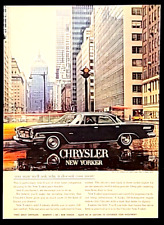 Black Chrysler New Yorker Original 1962 Vintage Print Ad