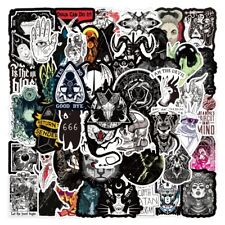 50pcs Cool Gothic Demon Stickers Decals Pack For Laptop Hydro Flask Phone Case