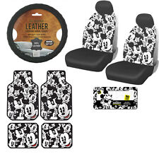 12pc Disney Mickey Mouse Car Truck Floor Mats Seat Covers Steering Wheel Cover