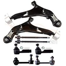 2000-2003 For Nissan Maxima 8pcs Front Lower Control Arms Sway Bars Tie Rods Kit