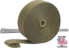 Titanium Wrap 2 Inch X 33 Feet Exhaust Header Heat Wrap With 6pcs Stainless Ties