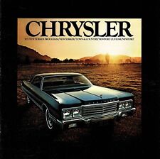 1973 Chrysler New Yorker Newport Town And Country Full Line Sales Brochure