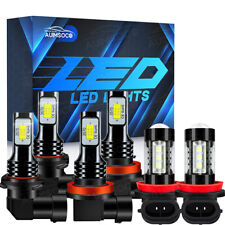 For Ford Edge 2007-2010 - 6pc 6000k Combo Led Headlights Fog Light Bulbs Kit