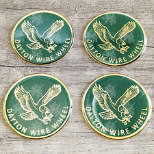Green And Gold Dayton Eagle Wire Wheel Chip Decals Set Of 4 Size 2.25 Inch