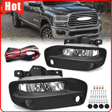 Fit 2019-2023 Dodge Ram 2500 3500 Clear Led Fog Lights Driving Lamps Assembly